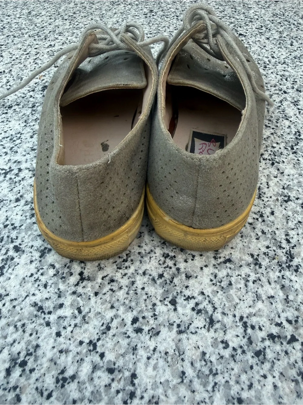 Well Loved Work Silver Shoes